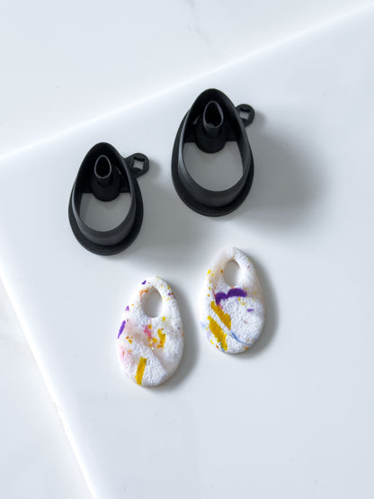 Teardrop Donut Polymer Clay Cutter