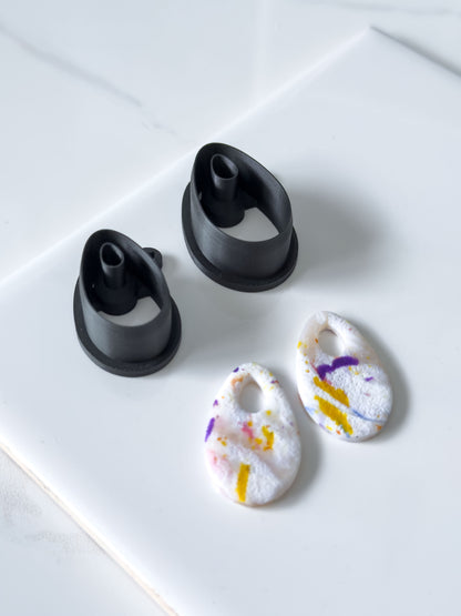 Teardrop Donut Polymer Clay Cutter