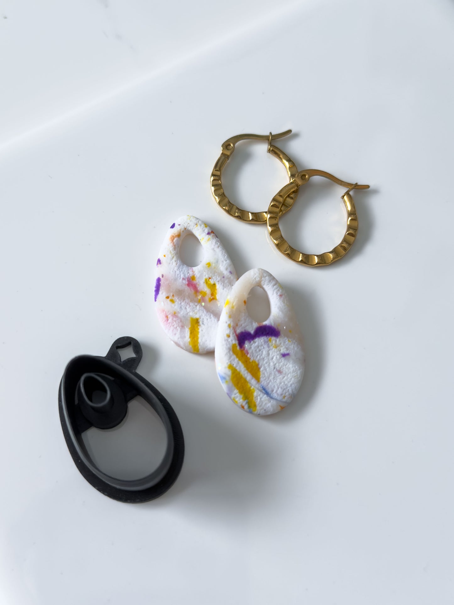 Teardrop Donut Polymer Clay Cutter