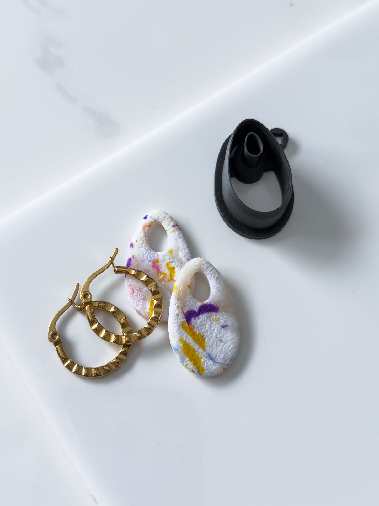 Teardrop Donut Polymer Clay Cutter