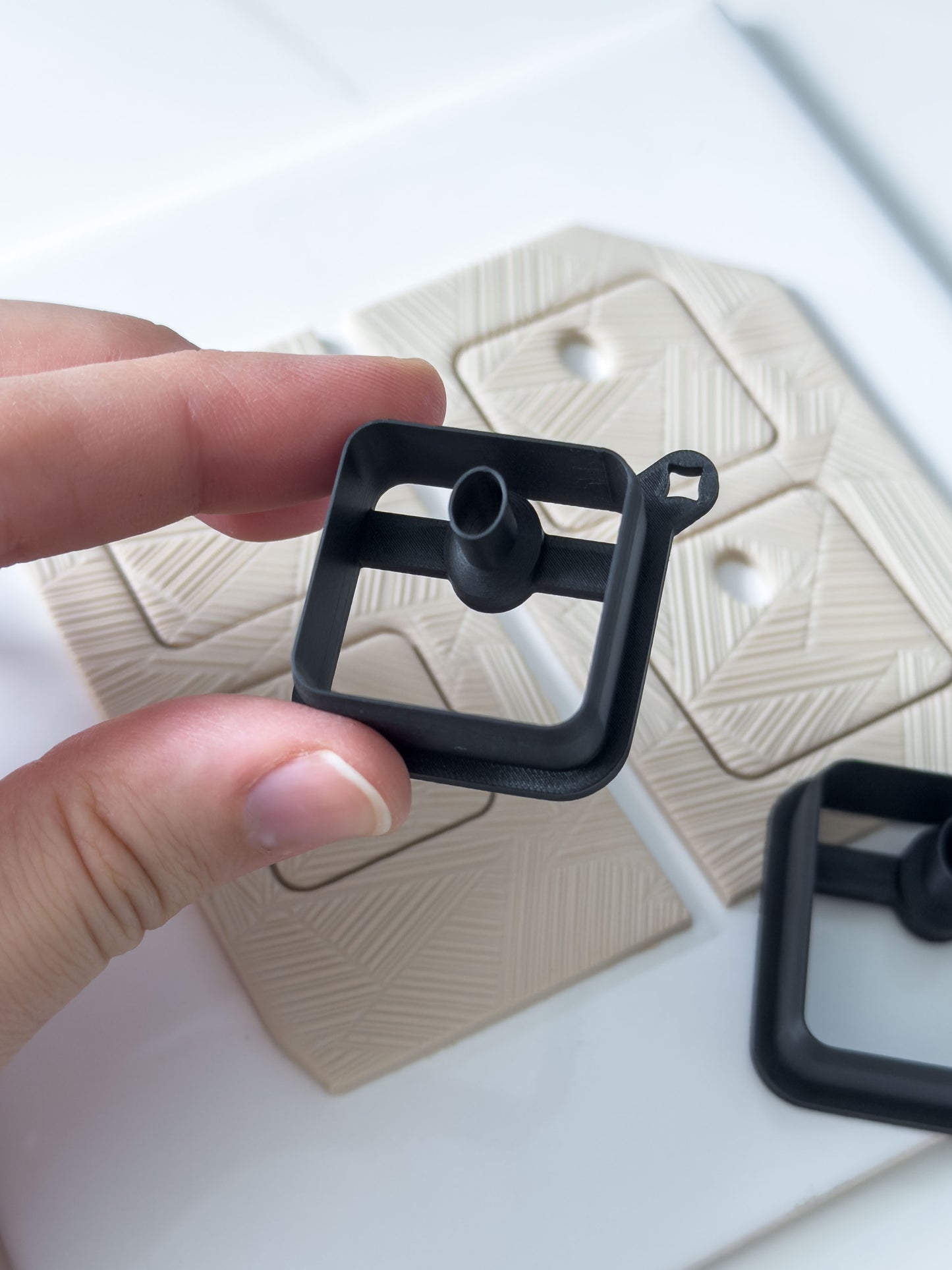Square Donut Polymer Clay Cutter
