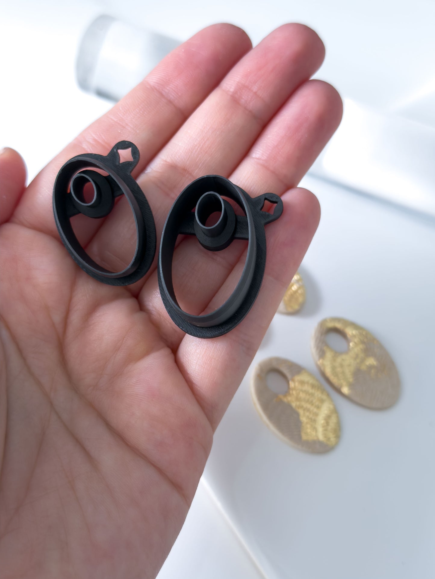 Ellipse Donut Polymer Clay Cutter