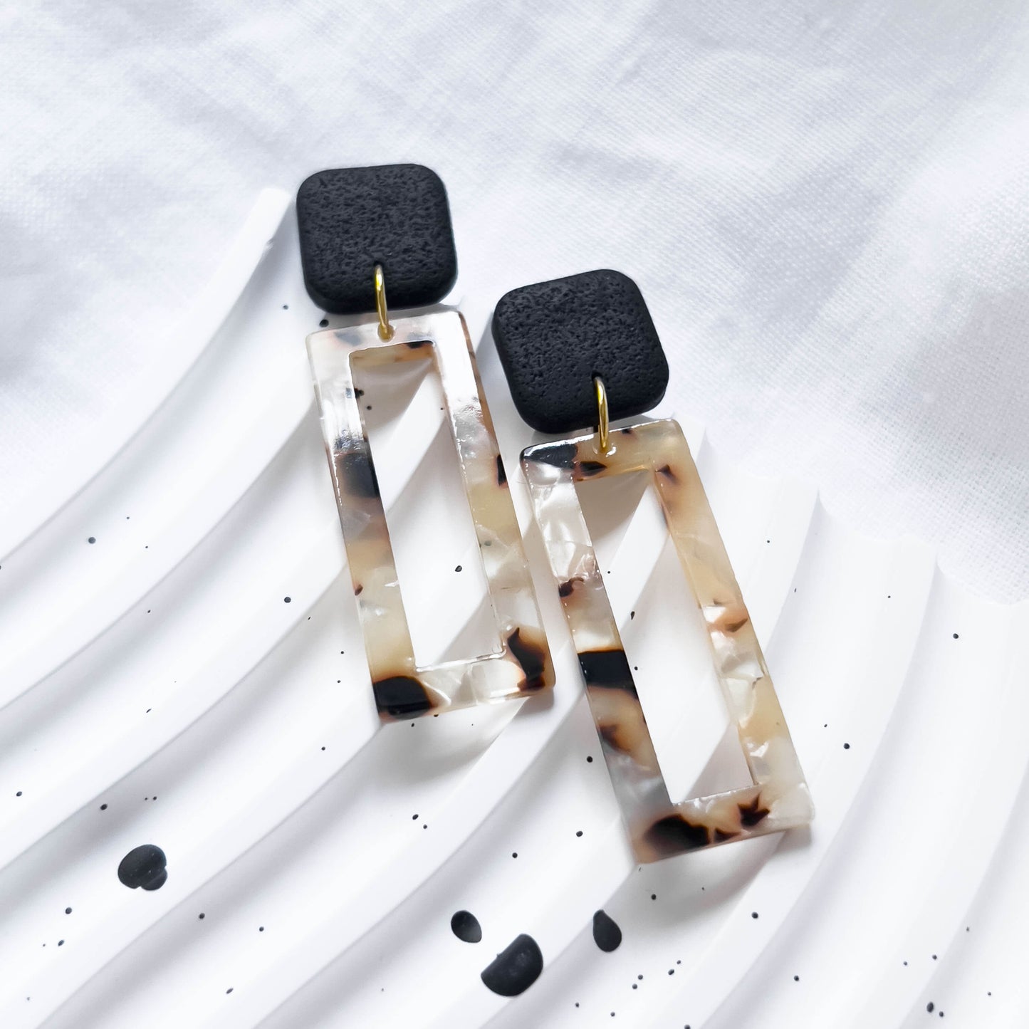 Base Col ✦ AMBER Earrings Square