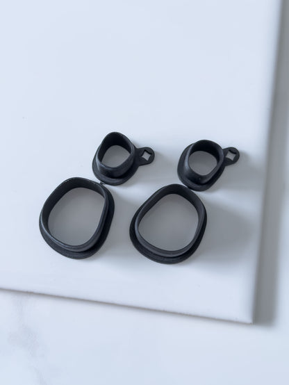 Organic Rectangle Set Polymer Clay Cutter