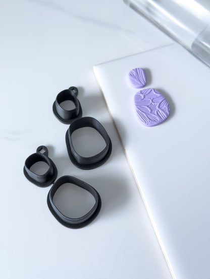 Organic Rectangle Set Polymer Clay Cutter