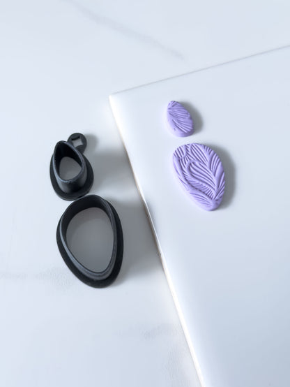 Organic Ellipse Set Polymer Clay Cutter