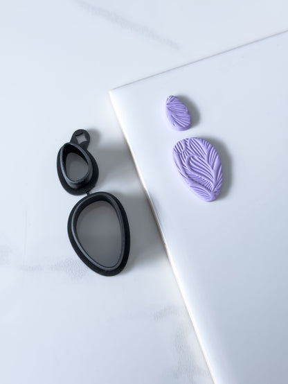 Organic Ellipse Set Polymer Clay Cutter