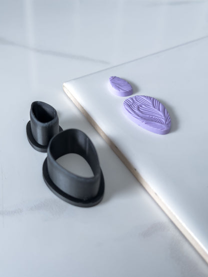 Organic Ellipse Set Polymer Clay Cutter