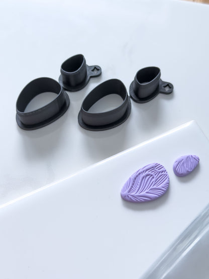 Organic Ellipse Set Polymer Clay Cutter