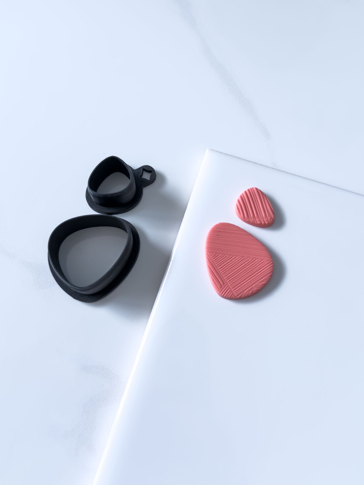 Organic Triangle Set Polymer Clay Cutter