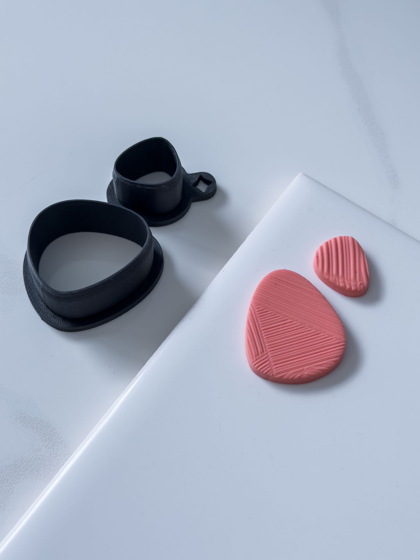 Organic Triangle Set Polymer Clay Cutter