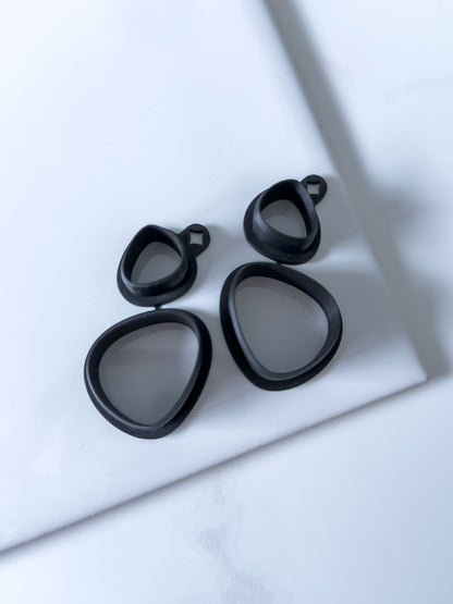 Organic Triangle Set Polymer Clay Cutter