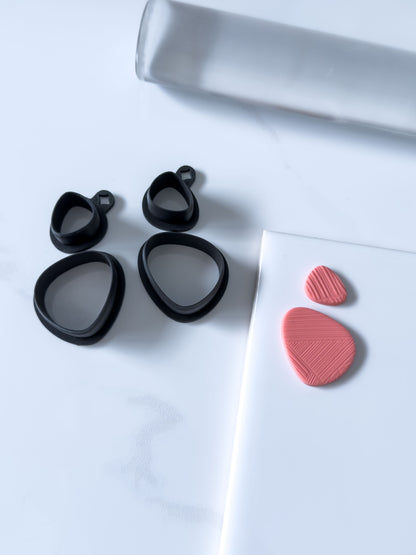 Organic Triangle Set Polymer Clay Cutter