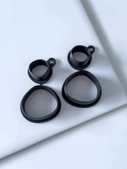 Organic Chunky Circle Set Polymer Clay Cutter