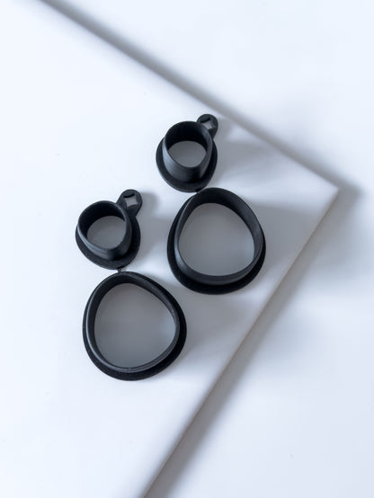 Organic Circle Set Polymer Clay Cutter