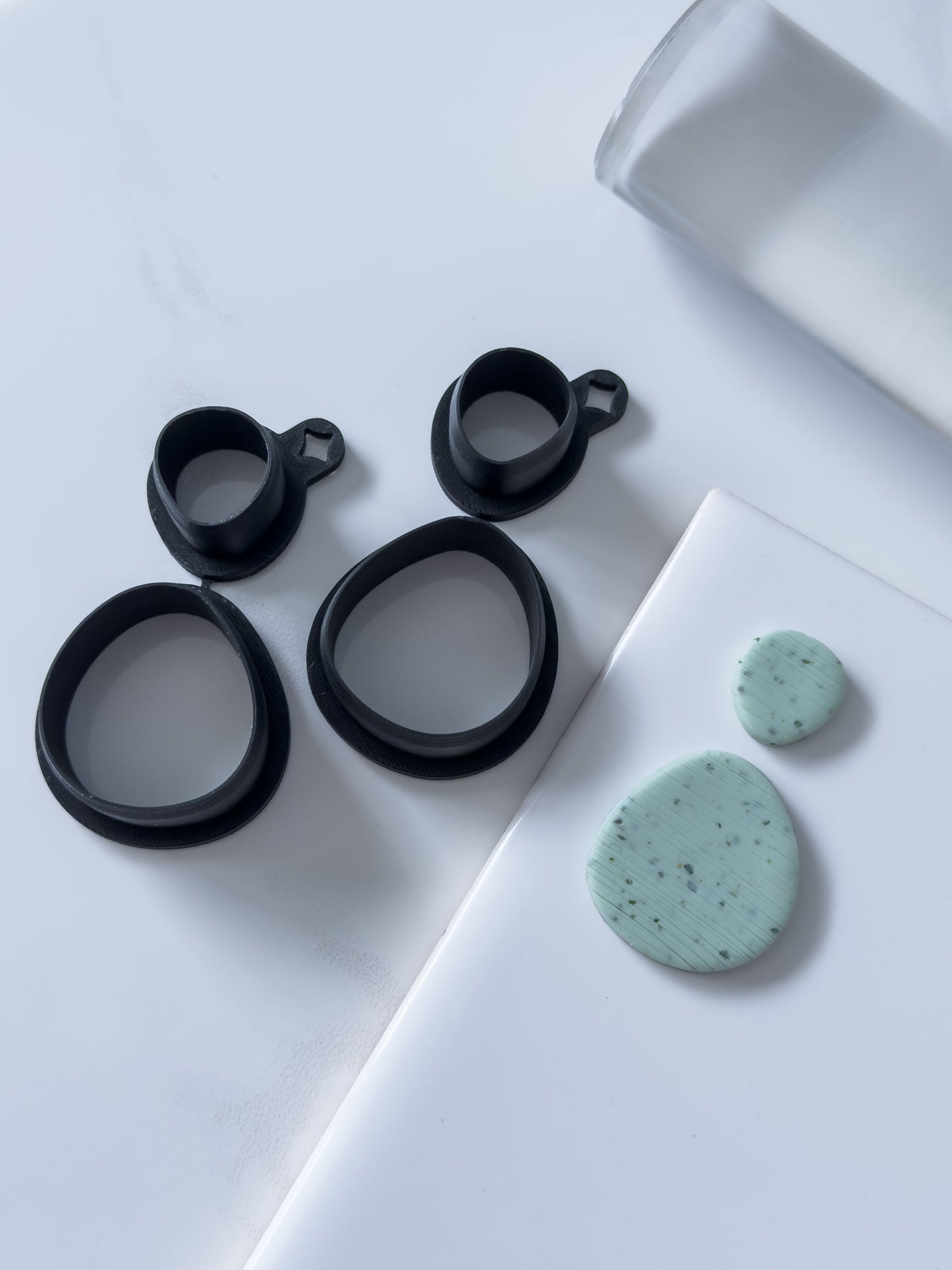 Organic Circle Set Polymer Clay Cutter