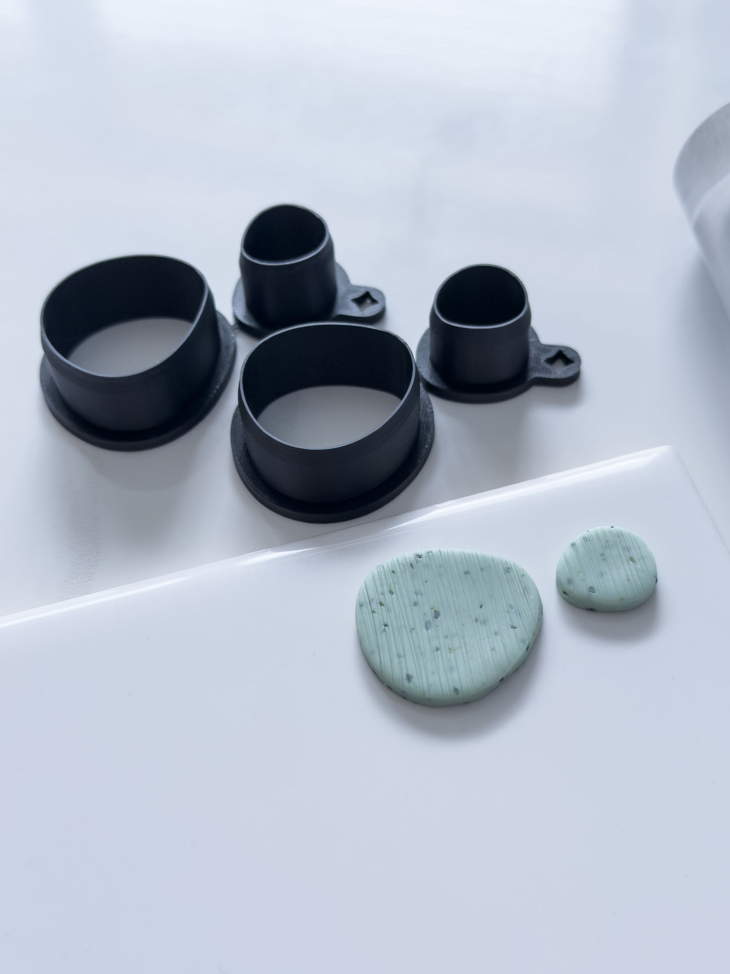 Organic Circle Set Polymer Clay Cutter