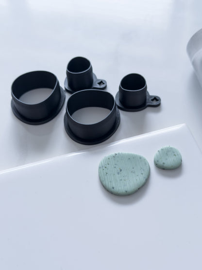 Organic Circle Set Polymer Clay Cutter