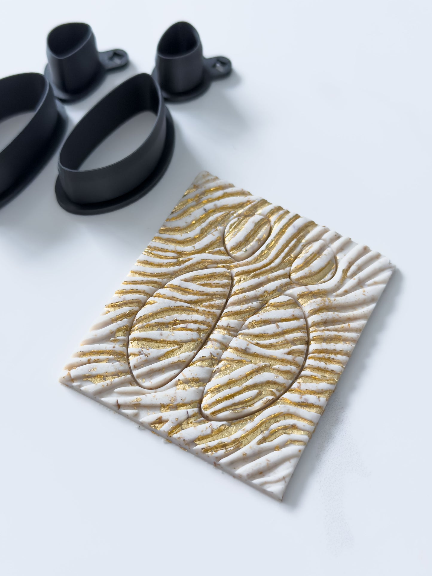 Organic Long Triangle Set Polymer Clay Cutter