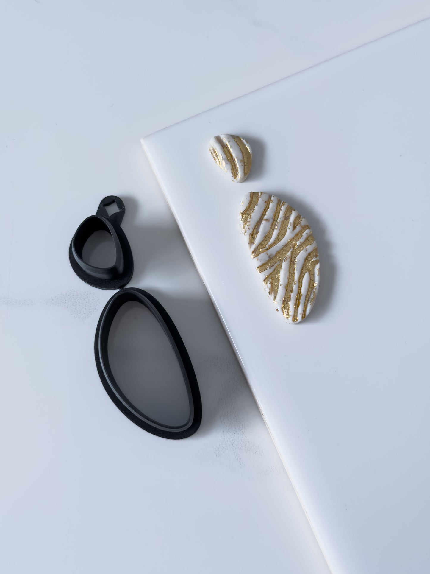 Organic Long Triangle Set Polymer Clay Cutter