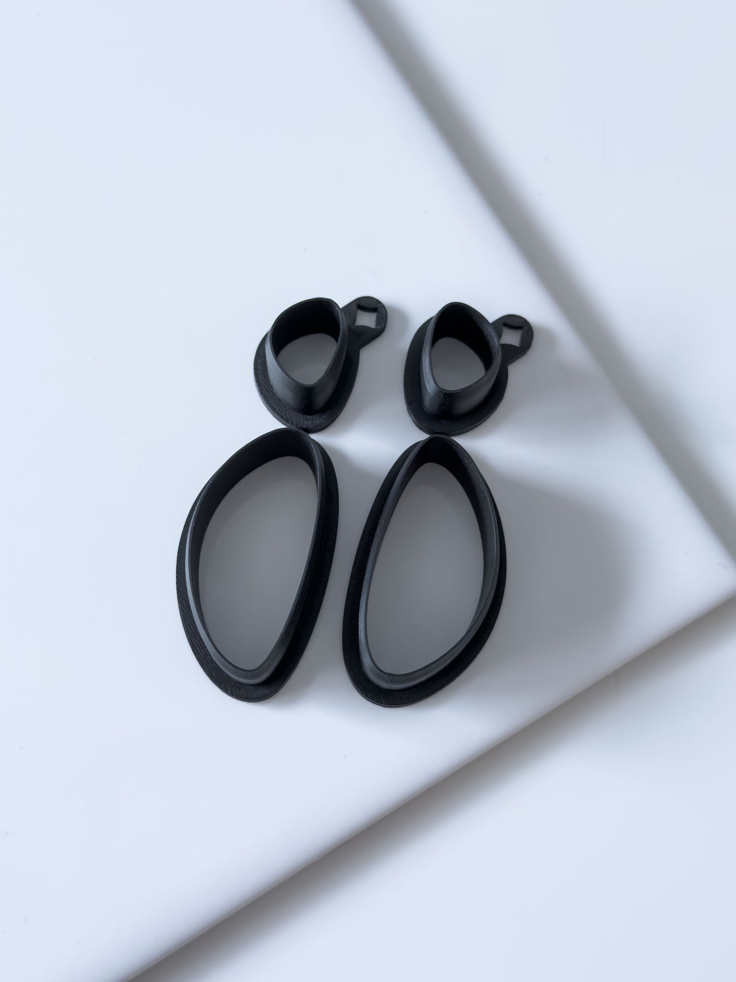 Organic Long Triangle Set Polymer Clay Cutter
