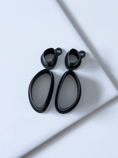 Organic Long Triangle Set Polymer Clay Cutter