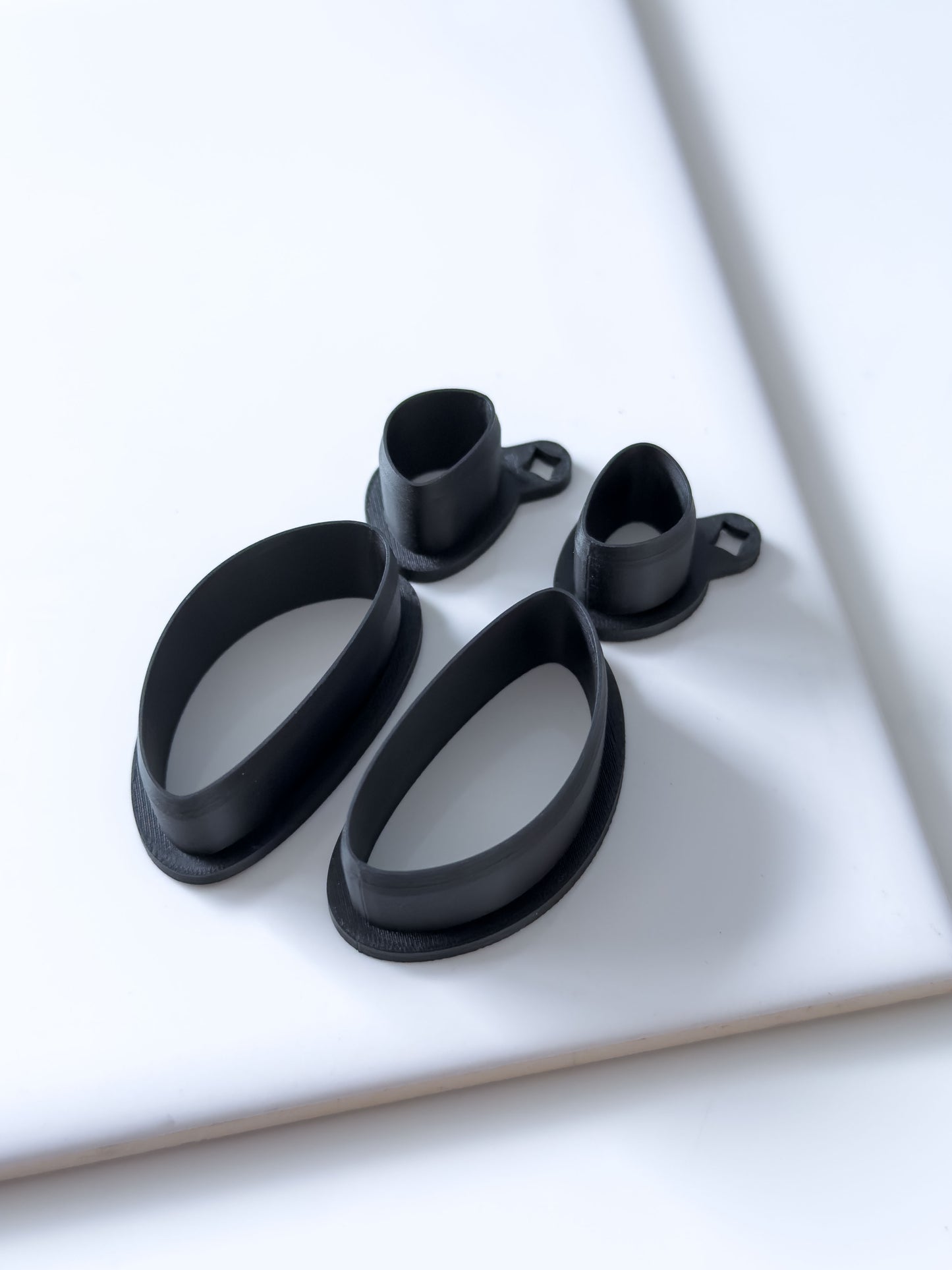 Organic Long Triangle Set Polymer Clay Cutter