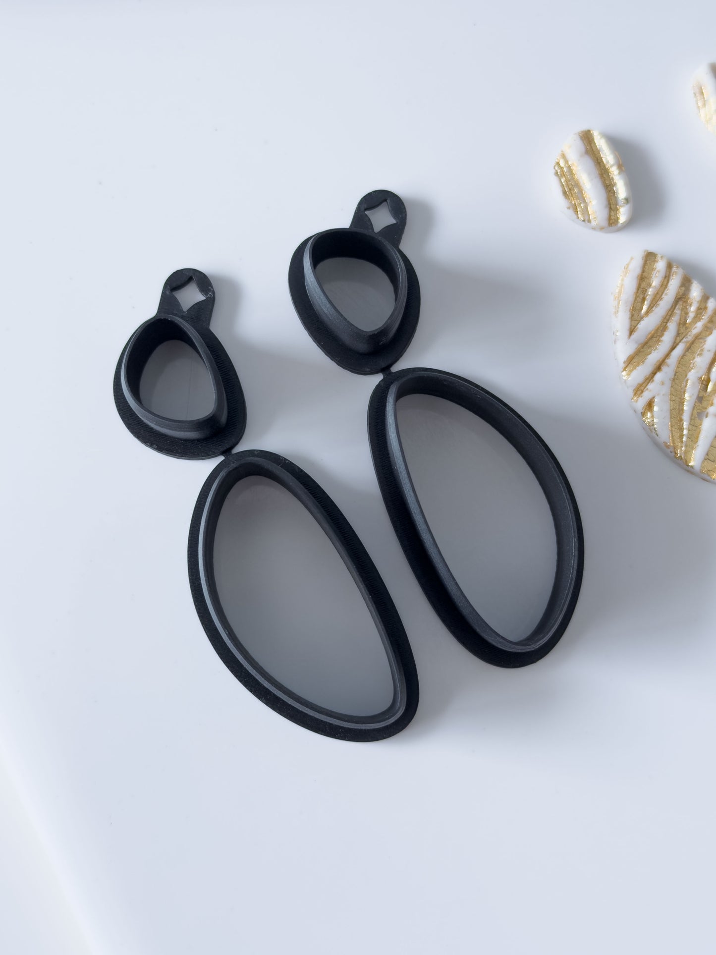 Organic Long Triangle Set Polymer Clay Cutter