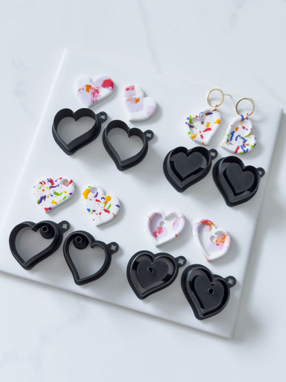 Irregular Heart Polymer Clay Cutter Sets