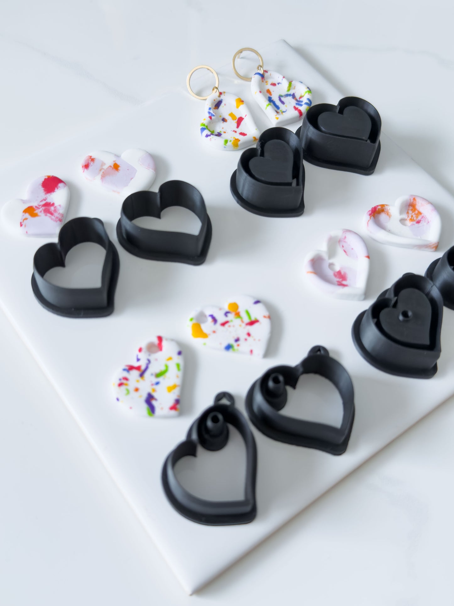 Irregular Heart Polymer Clay Cutter Sets