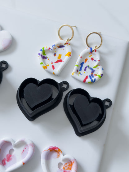 Irregular Heart Polymer Clay Cutter Sets
