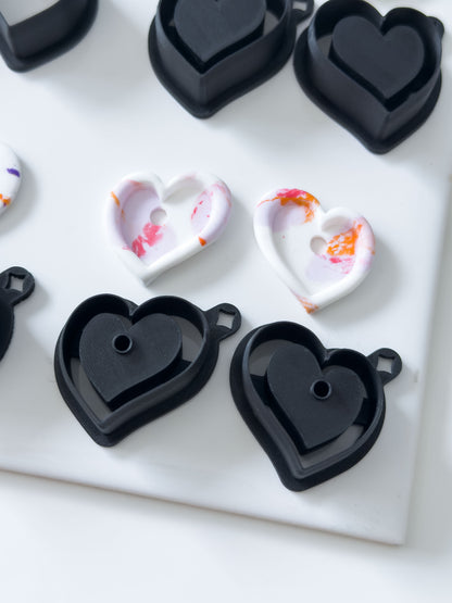 Irregular Heart Polymer Clay Cutter Sets