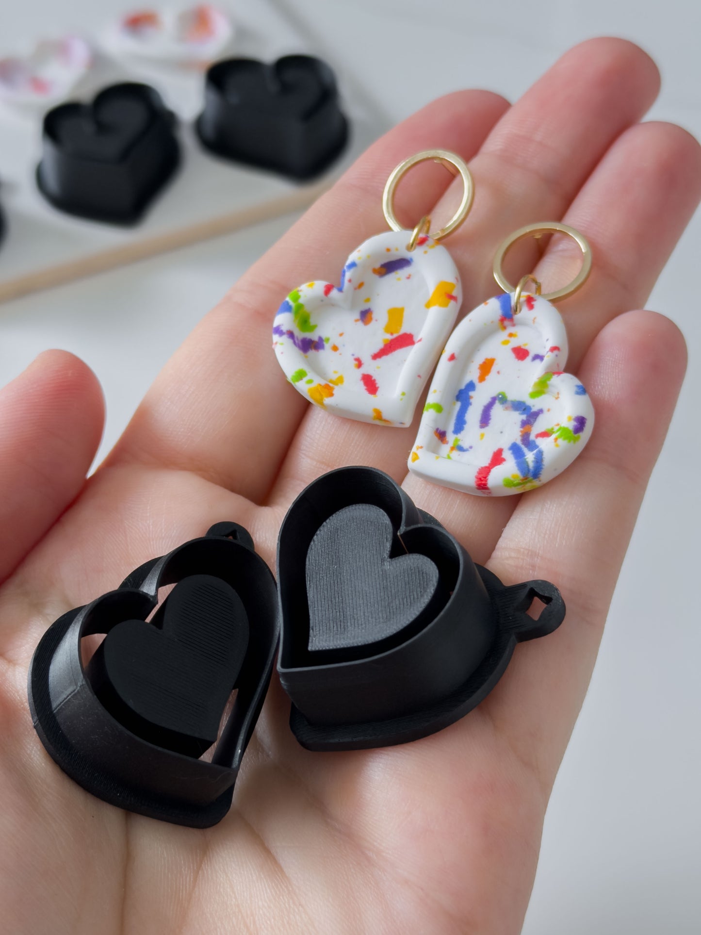 Irregular Heart Polymer Clay Cutter Sets