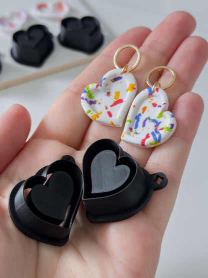 Irregular Heart Polymer Clay Cutter Sets