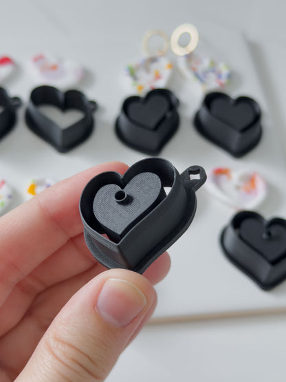 Irregular Heart Polymer Clay Cutter Sets