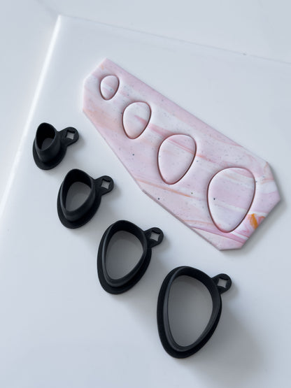 Organic Ellipse Polymer Clay Cutter