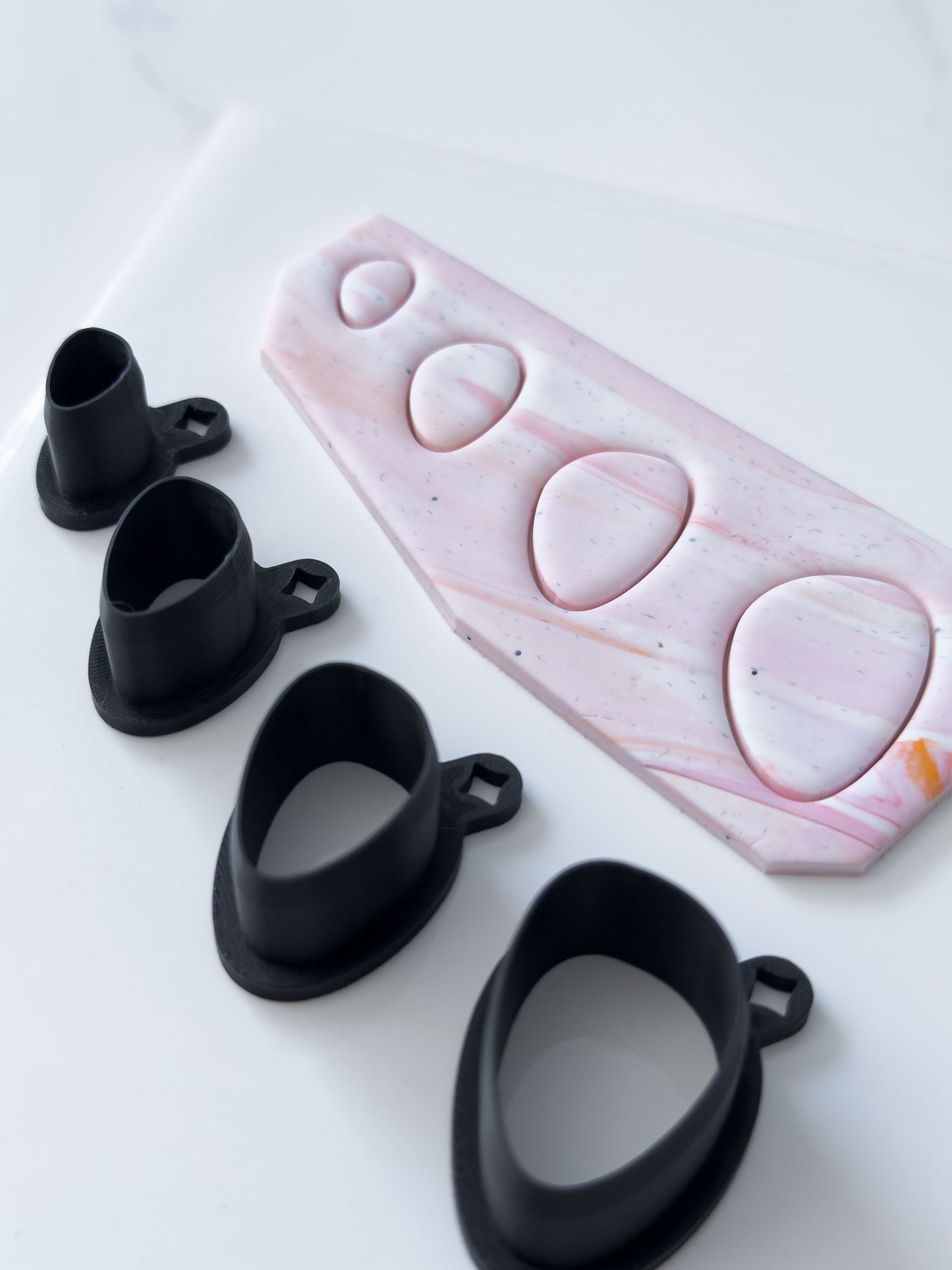 Organic Ellipse Polymer Clay Cutter