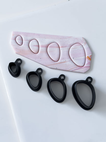 Organic Ellipse Polymer Clay Cutter