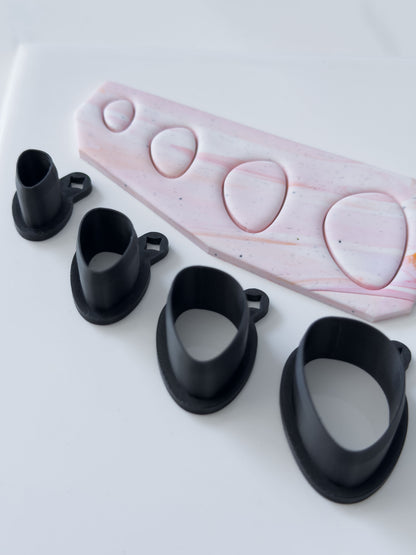 Organic Ellipse Polymer Clay Cutter