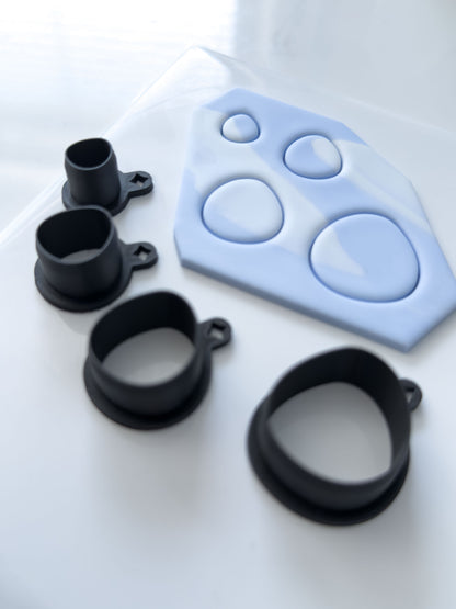 Organic Circle Polymer Clay Cutter