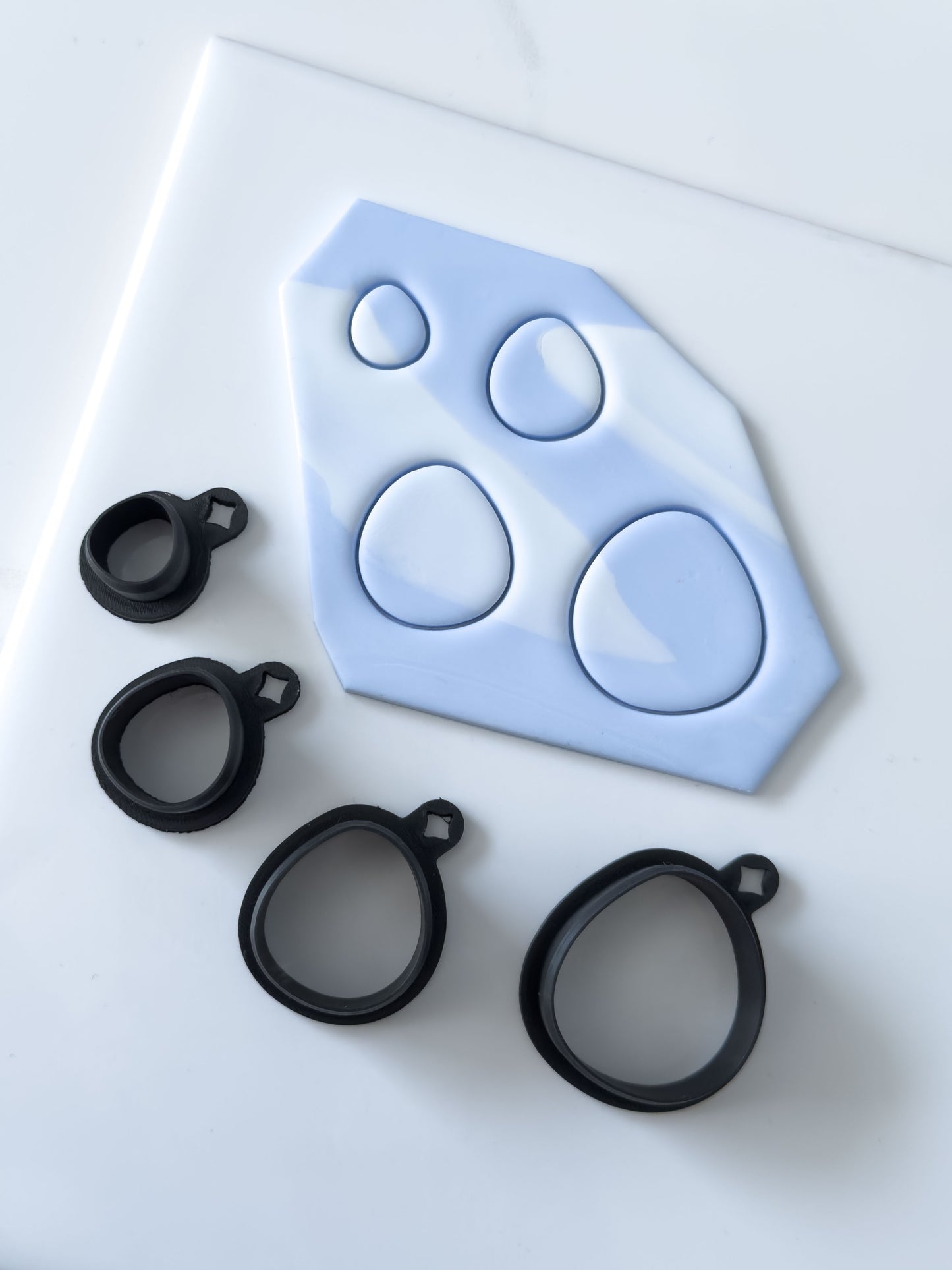 Organic Circle Polymer Clay Cutter