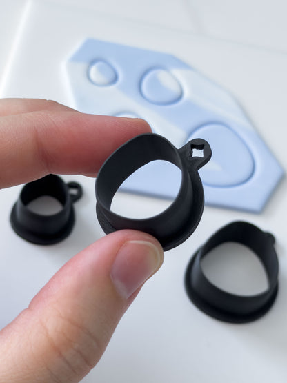 Organic Circle Polymer Clay Cutter