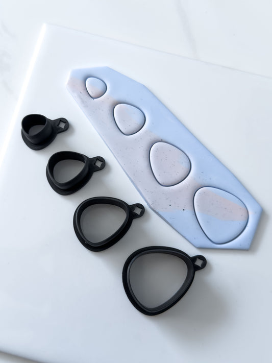 Organic Triangle Polymer Clay Cutter