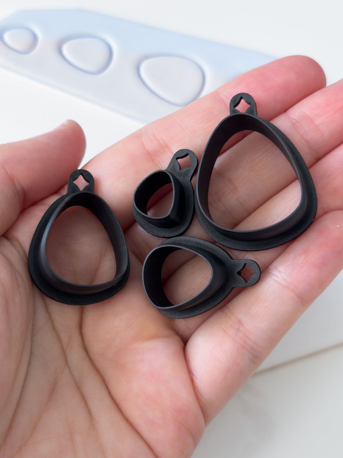 Organic Triangle Polymer Clay Cutter