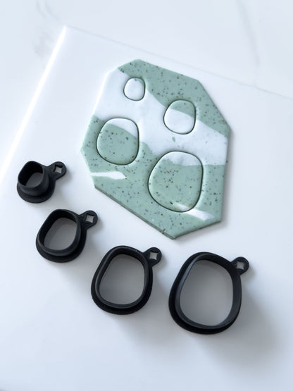 Organic Rectangle Polymer Clay Cutter