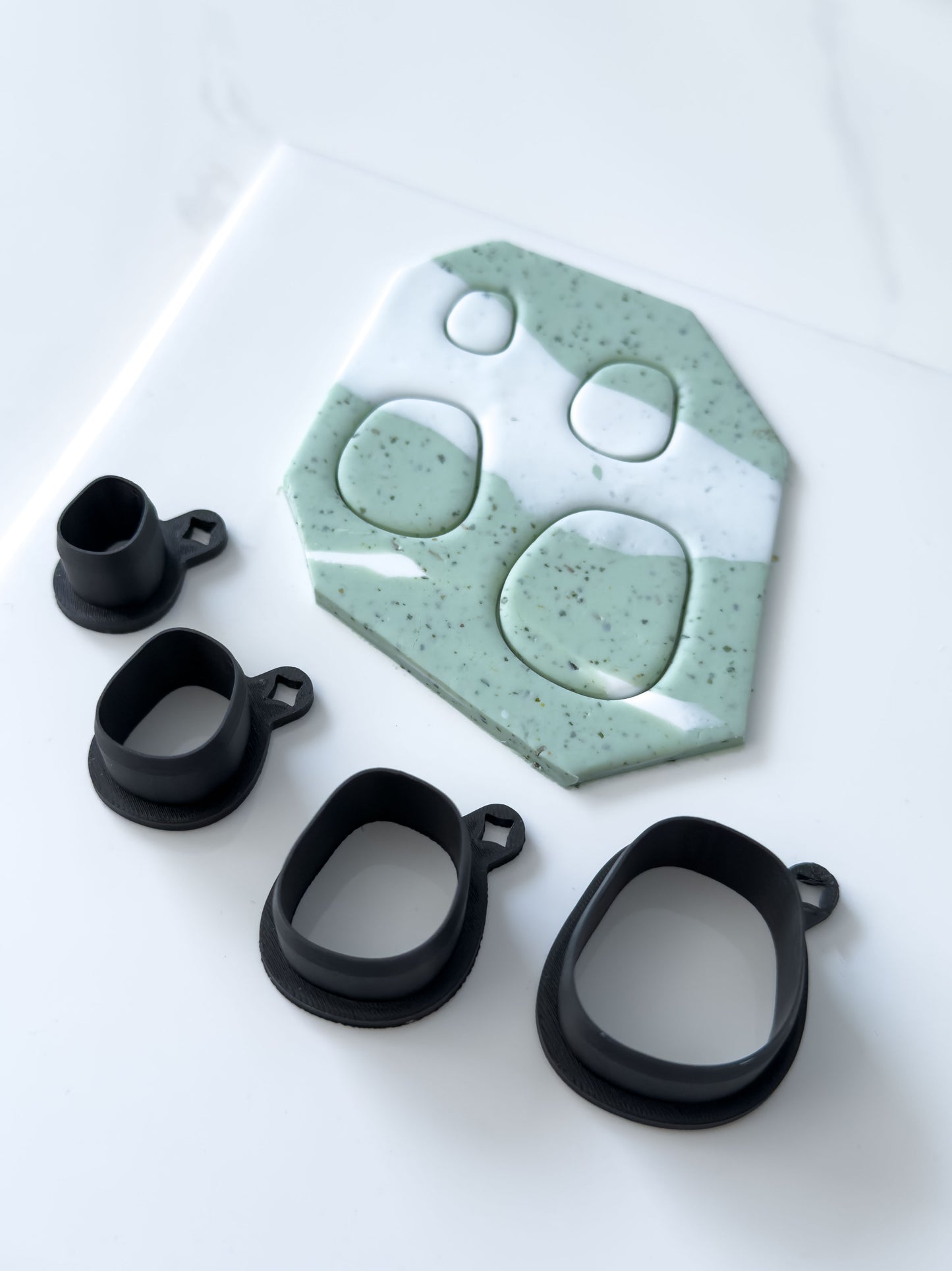 Organic Rectangle Polymer Clay Cutter