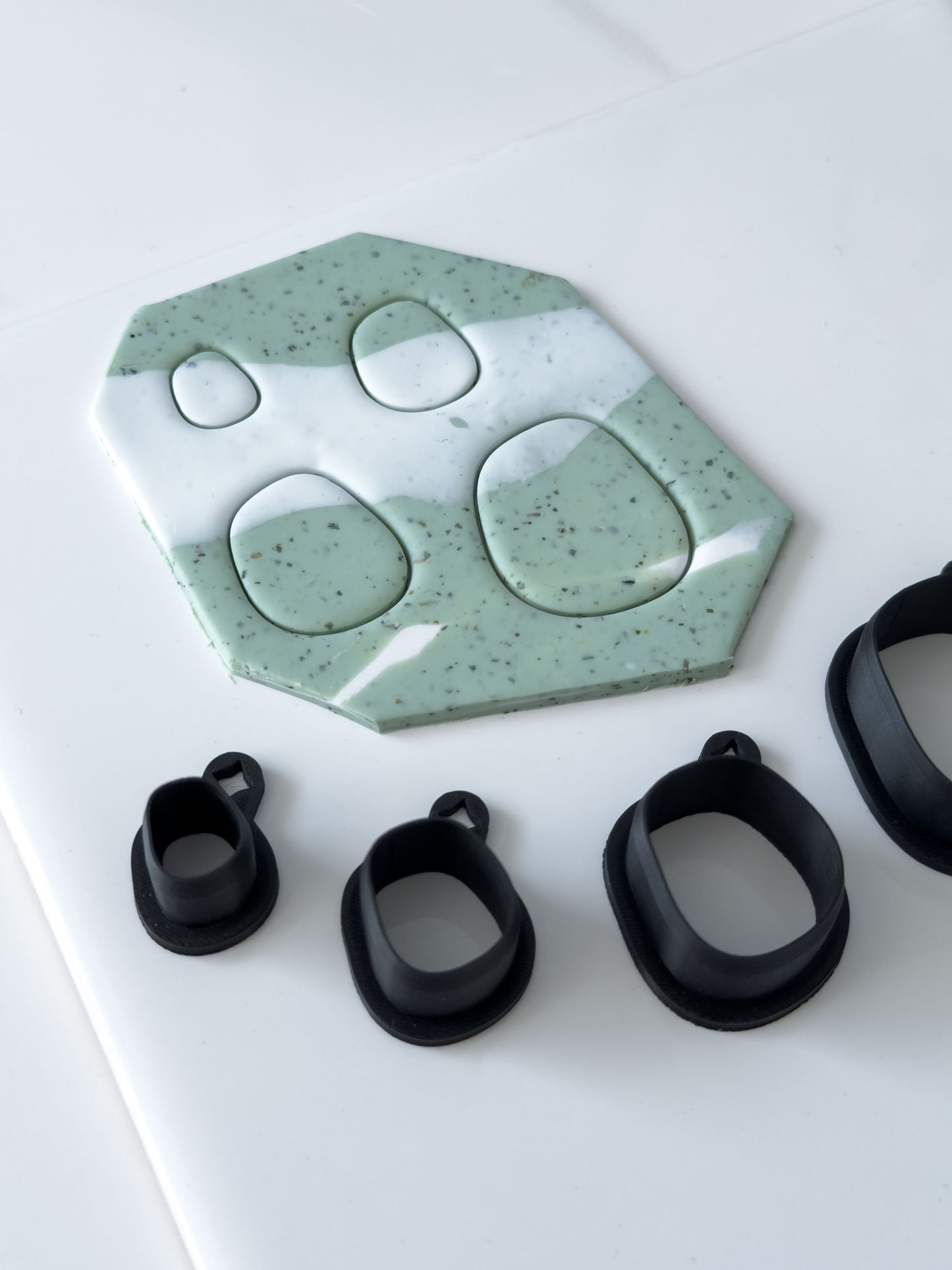 Organic Rectangle Polymer Clay Cutter