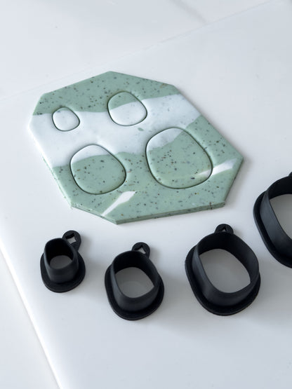 Organic Rectangle Polymer Clay Cutter