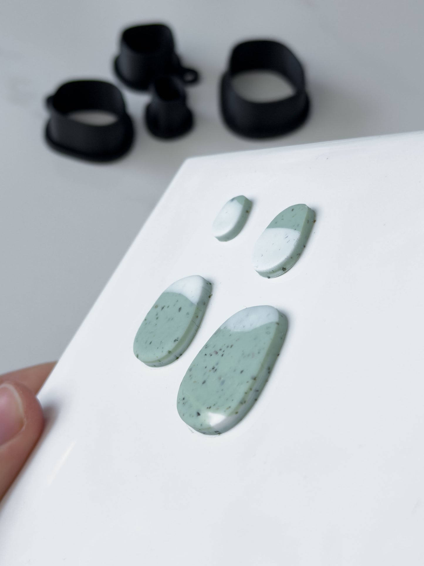 Organic Rectangle Polymer Clay Cutter