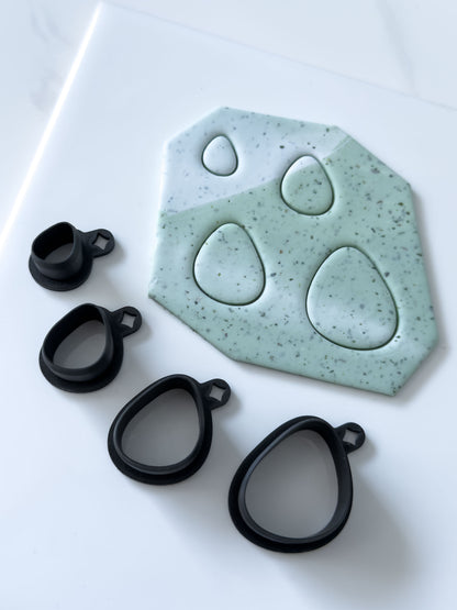 Organic Pebble Polymer Clay Cutter
